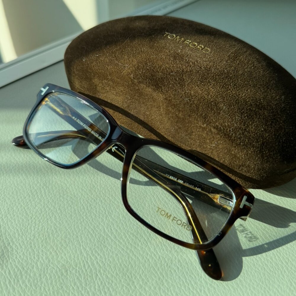 Tom Ford Eyeglass Frames Tortoiseshell Acetate, U… - image 1